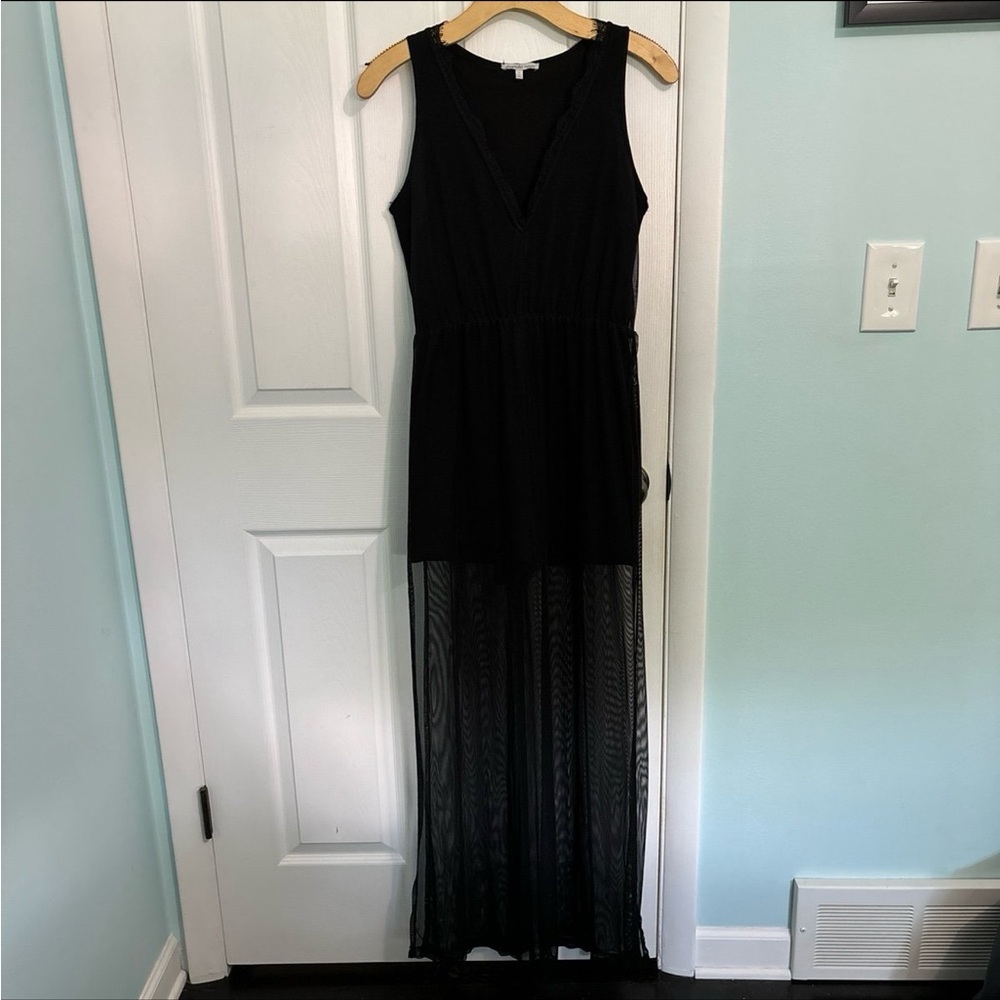 Charlotte Russe black sheer romper